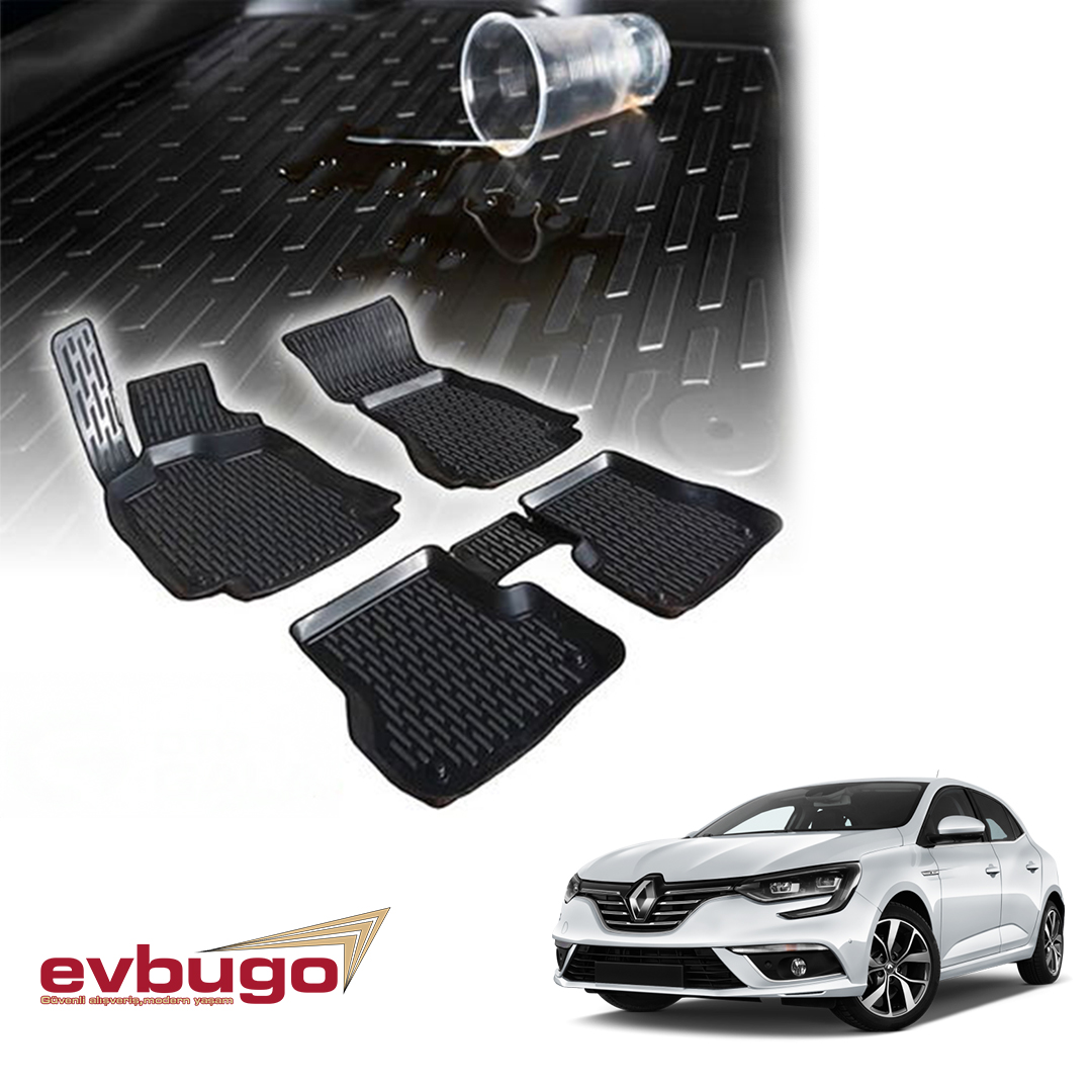 3D PASPAS SİYAH RENAULT MEGANE 4 2016+